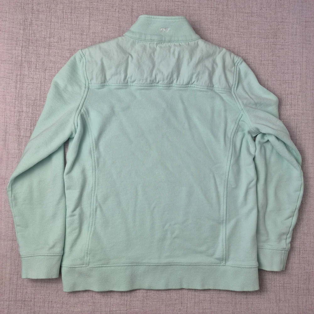 Vineyard Vines Women’s Mint Green Shep Shirt Quarter Zip Pullover Size M - Picture 7 of 12